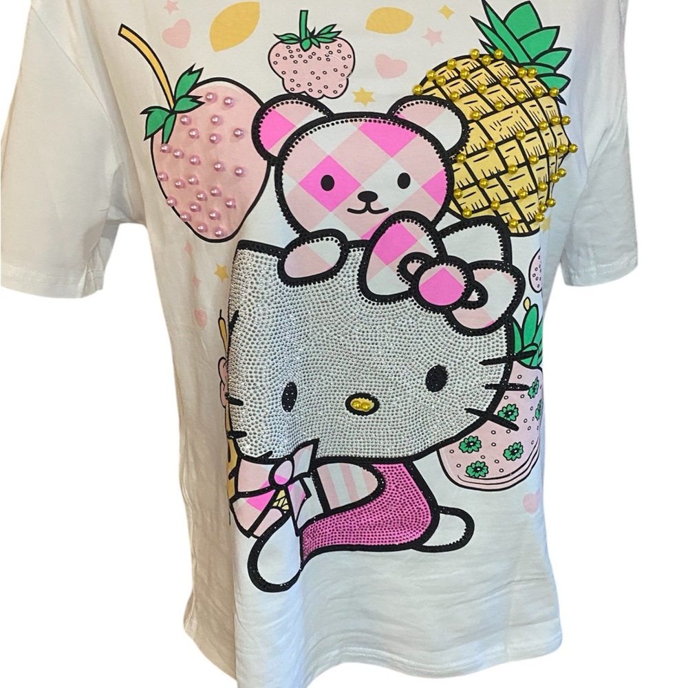 Hello Kitty T-Shirt - White and Pink